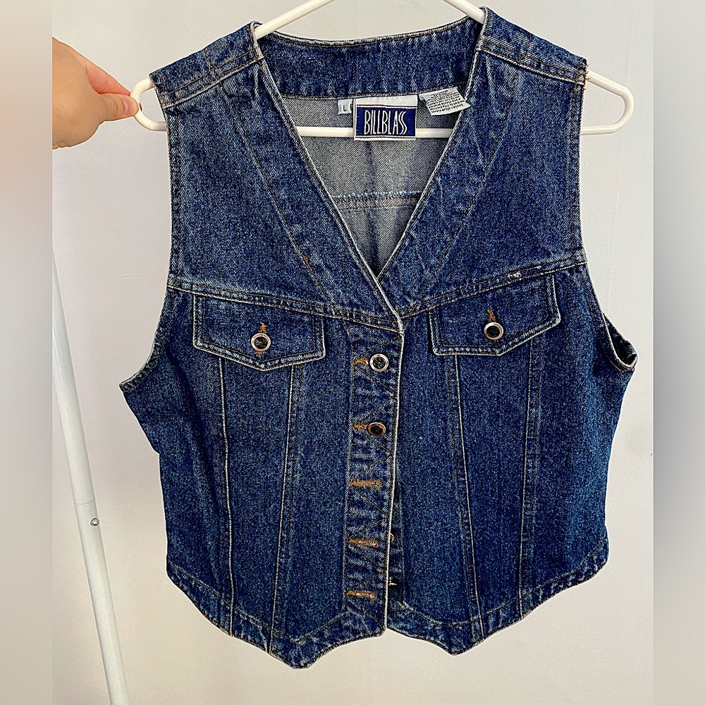 Vintage Bill Blass Denim Vest